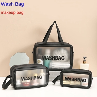 Waterproof Transparent Toilet Bag Cosmetic Bag PVC Large Capacity Portable Outing Travel Ins Cosmetic Storage Bag