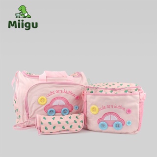 Travel & Luggage♈❍□Miigu Mother & Baby 4 in 1 Diaper Big Baby Bag, Small Baby Bag & Travel Essential