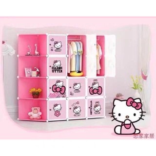 ✥┅16 cubes wardrobe cabinet hello kitty (pink)