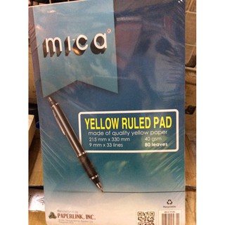 yellow pad mica yellow pad and paper FOX Yellow pad 10pads in One ream