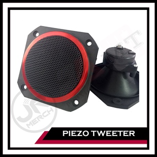 (PT-44R) Piezo Tweeter 4" x 4" with Red Lining w/ Capacitor - Sold per pc