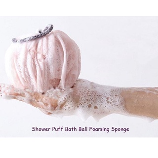 (Usd.16Sp21L) Kw034 Sponge Ball Bath Net Foam Shower Puff Bath Ball Foaming Sponge
