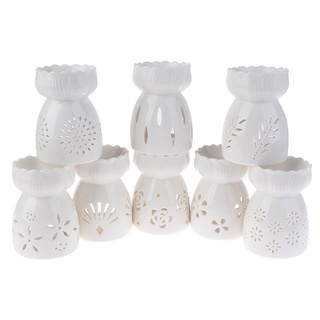 Ceramic Candle Holder Oil Incense Burner Essential Aromatherapy Oil Burner Lamps Porcelain Home