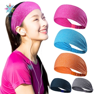 Men Women Sport Headband Anti Sweat Hair Band Sweatband Elastic Hairband for Running Yoga