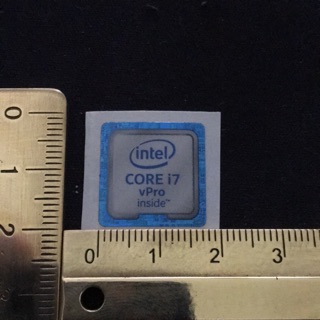 Intel Core i7 vPro 6th Gen Sticker Logo for Laptop or PC