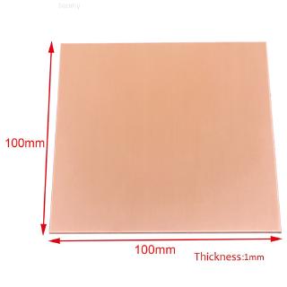 1mm x 100mm x 100mm 99.9% Pure Copper Cu Metal Sheet Plate