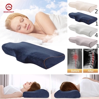 1pcs Slow Rebound Memory Foam Pillow Neck Orthopedic Sleep Massager Pillow Neckrest Bedding Pillows For Sleeping