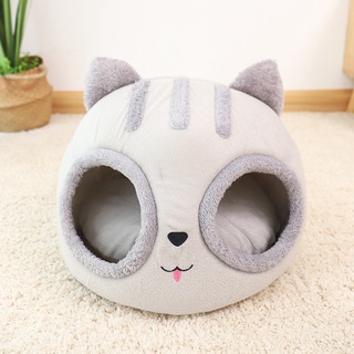Cat bed semi closed creative modeling cat house dog bed deep sleep comfortable cat bed washable dog