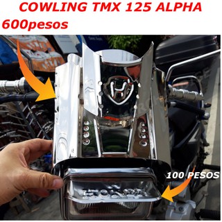 TMX 125 Alpha, Best Seller Cowling Maskara Stainless New Double Style, 600 VISOR NOT INCLUDED