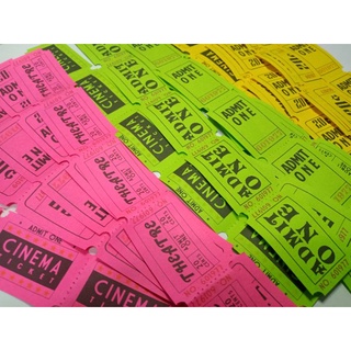 Printed Vintage Strip Tickets