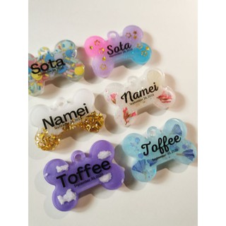 personalized Pet tag dog cat resin customize