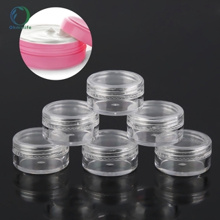 Portable Cosmetic Sample Containers 5 Gram Plastic Cream Pot Jars