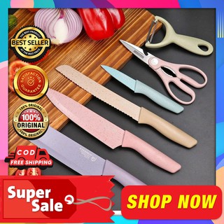 Original Kitchen Knives Set Stainless Steel Sharp Tools Kitchen Knife Scissors Ceramic Peeler Chef S