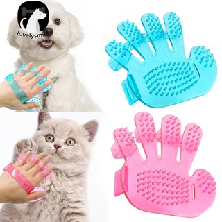 Ready Stock + Cat Dog Cleaning Grooming Tool Pet Bath Shower Brush Hand Shape Massage Glove (1)