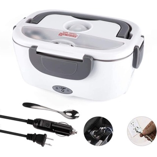 Stainless Steel Electric Heating Lunch Box Car Office Food Warmer Container Heater Bento Box Set