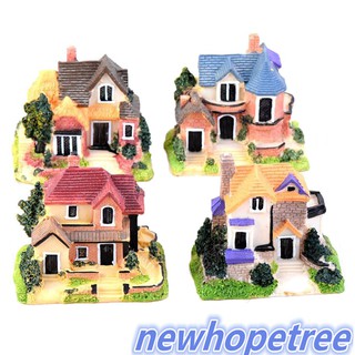 NTPH 1PC Mini Villa Fairy Garden Miniatures Villa Figurines/House Garden Decoration Joie (1)