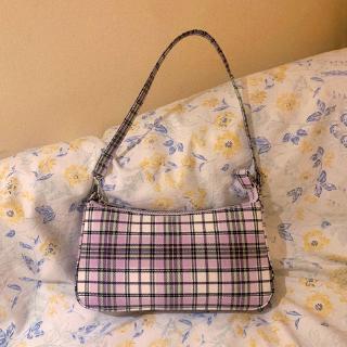 Vintage Taro Purple Underarm Baguette Bag Fashion Shoulder Handbag