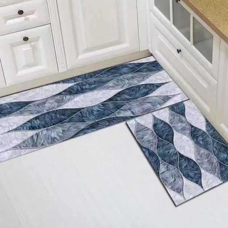 Decoration◎﹉☊1 Pcs Kitchen Non-Slip Door Mats Bathroom Oil-Proof Floor Mats Waterproof Carpet