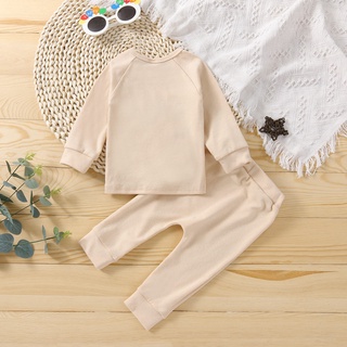 【Forever CY Baby】0-24M Infant Baby Clothes Set HELLOW Letter Embroidery Long Sleeve Sweatshirt+Harem