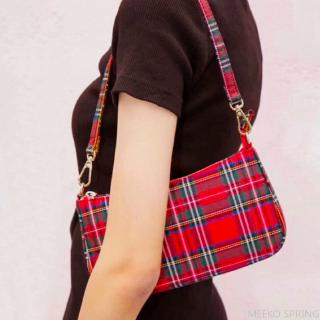 6 Colors Vintage Baguette Bag Red Checkered Handbags Fashion Luxury Shoulder Bag Women Tote Bags Purse Designer Bag Clutch (4)