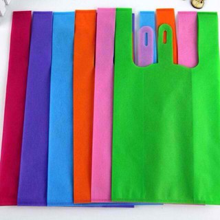 50 Pcs Eco Sando Bag Plain reusable Shopping Tote bag Non-woven vest bag