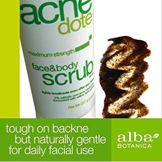 Alba Botanica Acne Dote Face & Body Scrub Sample/Takal