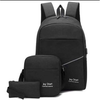 laptop bags✧☫✜QQQ# Unisex Travel Backpack Laptop Bag 3 in 1 Backpack for men (QAB117)