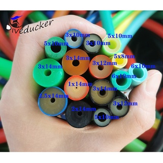 1 meters Speargun Rubber spearfishing band tubes 5mm*8mm/5mm*10mm/ 6mm*10mm/3mm*10mm/3mm*12mm/2.5mm*14mm/2mm*14mm/1mm*14mm/3mm*14mm