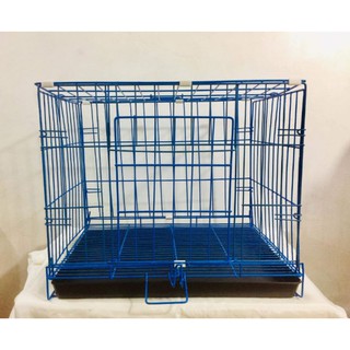 Collapsible Dog, Cat and Rabbit Cage Large Blue