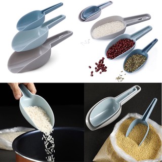 Multi-Purpose Plastic Kitchen Scoops Bar Scooper for Canisters Flour Powders Dry Foods