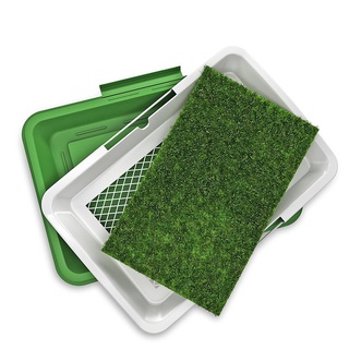 3 Layers Large Dog Pet Potty Training Pee Pad Mat Puppy Tray Grass Toilet Simulation Lawn For Indoor