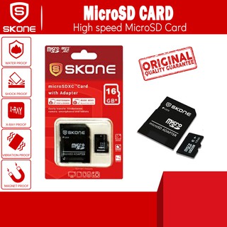 SKONE MicroSD Memory Card Class 10 16GB With Adapter For All mobile Add Car Camera
