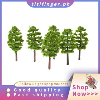 TITI 20 Pcs Model Trees Architectural Railroad Layout Garden Landscape Scenery Miniatures Supplies Bui