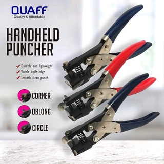 Ready Stock/☜QUAFF Hand Single ID Puncher || Oblong / Circle 3mm & 5mm / Corner