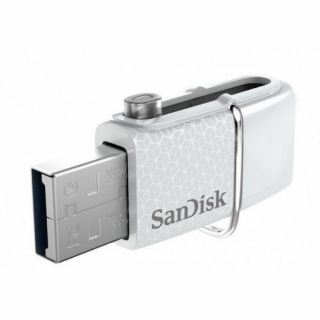 Sandisk, 32GB Dual Drive USB 3.0 OTG Flash drive (white)