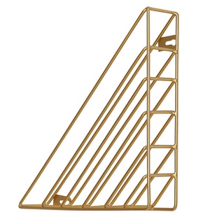 Modern Simple Nordic Style Wall Mounted Book Shelf,Wall Hanging Wrought Iron Triangle Storage Rack