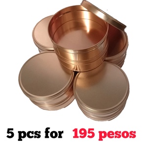 【Spike】⊕☃™6x2 Tin Can Rose Gold for cake, chocolate, cookies, candies, icecream, etc (5pcs for 200 p