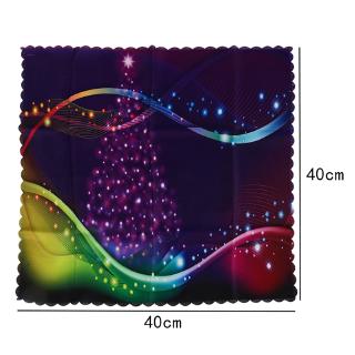 3d Tablecloth Merry Christmas Luminous Christmas Waterproof Rectangular and Round Table Cover Cloth (3)