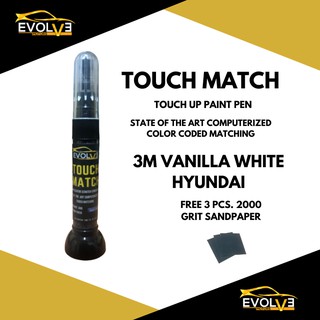 TOUCH MATCH 3M Vanilla White Touch Up Paint Pen Scratch Remover Concealer Pen