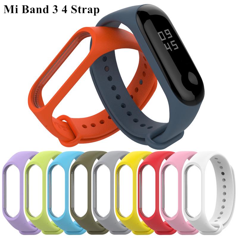Mi Band 3 4 Wrist Strap Bracelet Silicone Wristband Miband 3 Strap Smart Band for Xiaomi Accessories