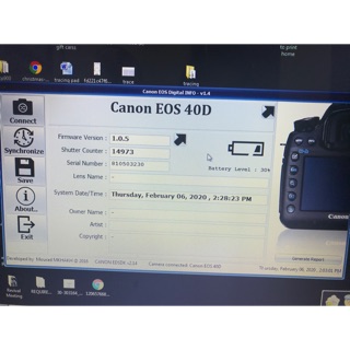 Original Japan Canon EOS 40D
