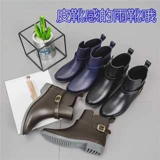 Summer fashion casual short tube women's water boots rubber overshoes warm rain boots antiskid water shoes adult rain shoes women