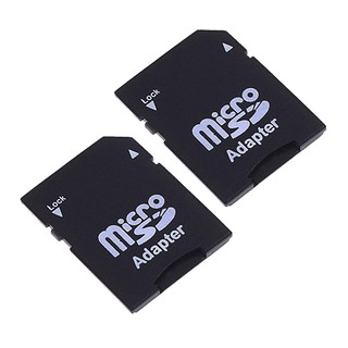 2 Pcs Micro SD TransFlash TF Card to SD SDHC Memory Card Adapter Converter