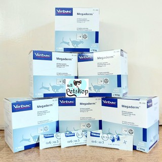 Vitamin Fur & Skin Supplements For Cat Dog Virbac Megaderm 4ML (1 box = 28 pcs)