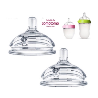 Comotomo Silicone Nipples Teat for Comotomo Wide Neck Bottle Baby Nipple BPA Free Ready Stock