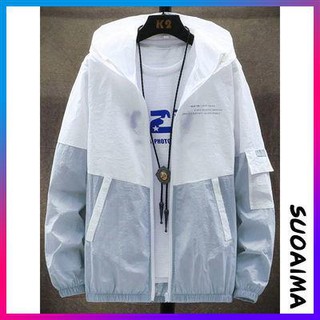 [Available] ▪☬✢【READY STOCK 】Men's Windbreaker Jacket Breathable Coat Sun-Protective Clothing Ultra-