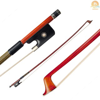 Ready Stock NAOMI VB0908-029 Classic Brazilwood 4/4 Violin Bow Light Weight Proper Balance Mongolian Horsehair Bow Hairs Ebnoy Frog Orchestral Strings Accessories for 15/16 Inch Viola