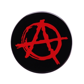 Anarchy Red Flag Lapel Pin Brooch Which means no rules (no ruler)!