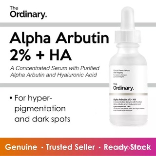 [100% Authentic] The Ordinary Alpha Arbutin 2% + HA 30ml Remove Dark Spots Freckle Hyper Pigmentati0 (1)
