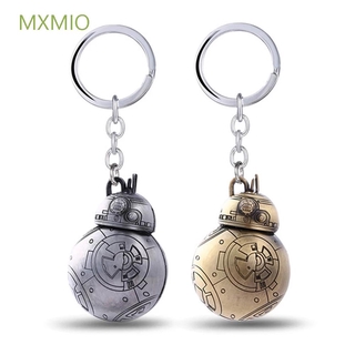 MXMIO Special BB8 Robot Keyrings Birthday Gift Keyholder Star Wars Keychain BB-8 Metal Model Action Figure Toy For Fans Car Bag Pendant For Men Boys Keyrings Jewelry/Multicolor